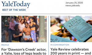 Check Out The New Yale Weekly Newsletter