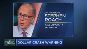 Yale’s Stephen Roach calls a 35% drop in the US dollar
