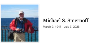Michael Stuart Smernoff, July 7, 2026