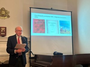 Ted Van Dyke, guest speaker at the Bulgarian Embassy
